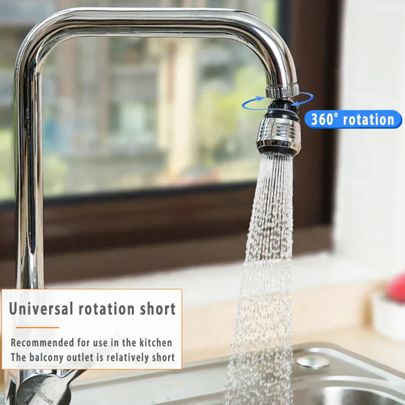 NNEOBA Kitchen Gadgets 2 Modes 360 Rotatable Bubbler High Pressure Faucet-4