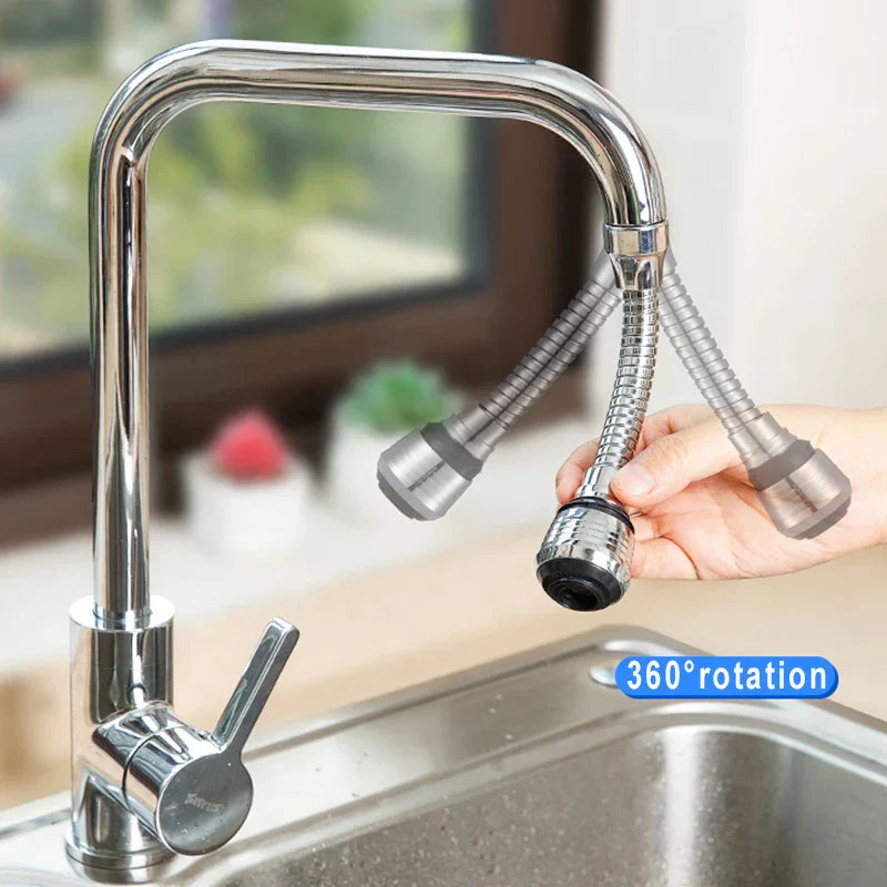 NNEOBA Kitchen Gadgets 2 Modes 360 Rotatable Bubbler High Pressure Faucet-3